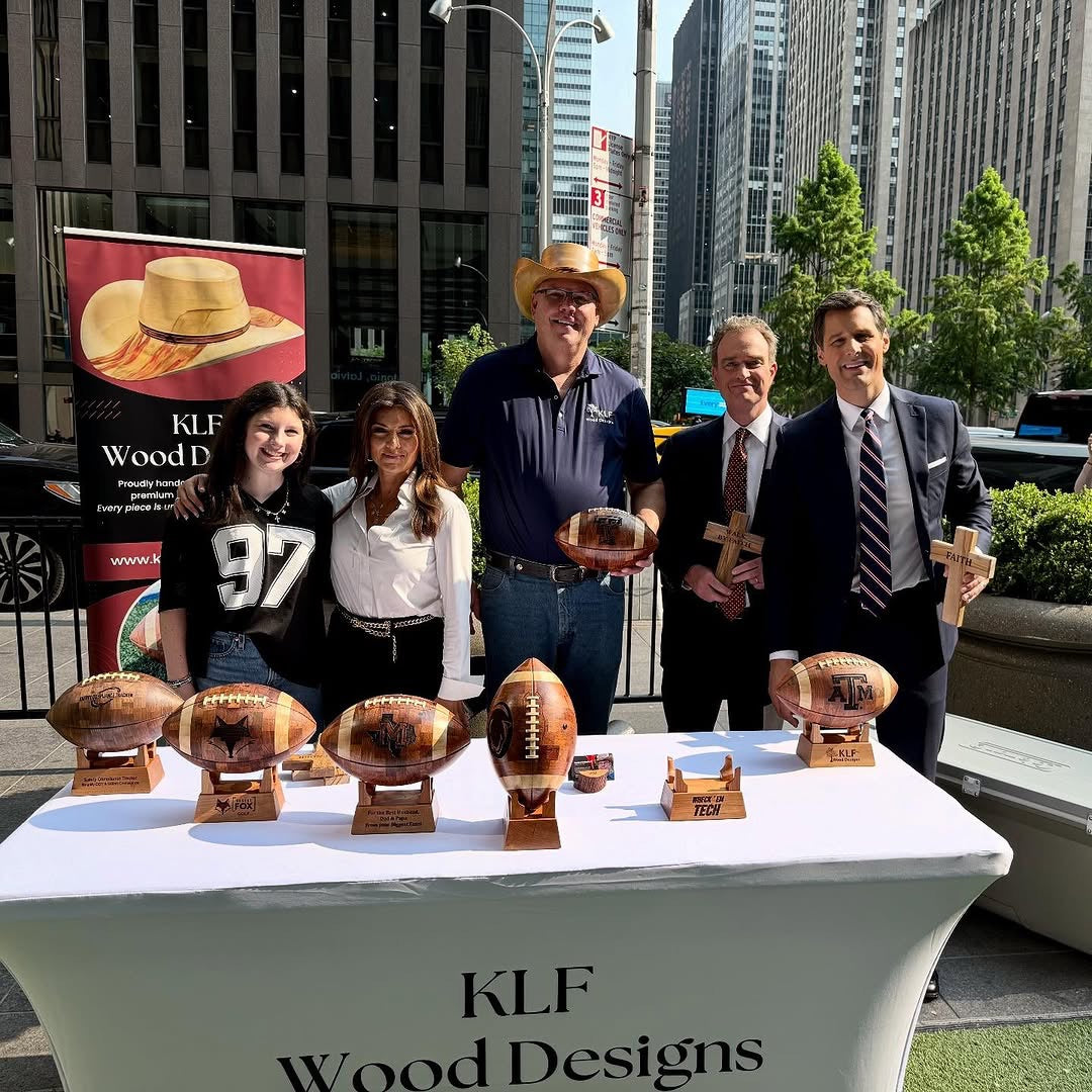 Custom Wooden Football | Handcrafted High School Football