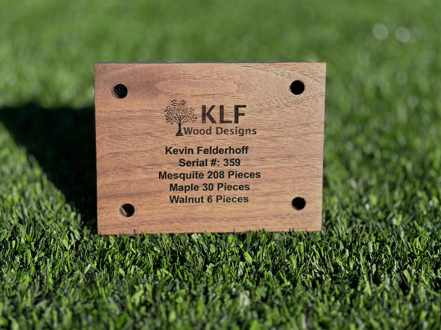 Handcrafted Wooden Football – Personalized High School Edition & Team Gifts