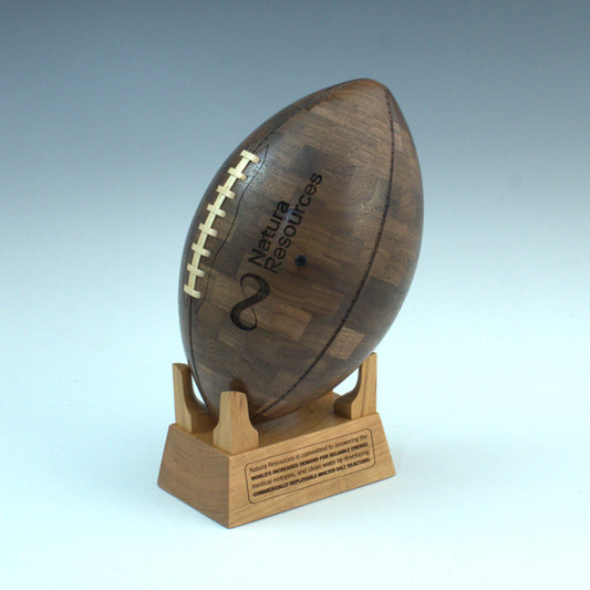 Custom Corporate & Company Gifts - Handcrafted Wooden Football